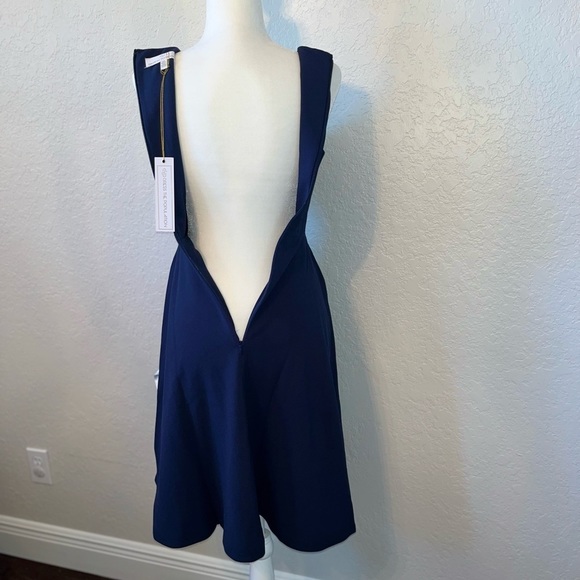 Dress the Population Women’s V-Neck Fit and Flare Dress w/Pockets Size:XXS NWT - Picture 9 of 11